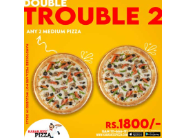 Kababjees Pizza Double Trouble 2 For Rs.1800/-image-1106